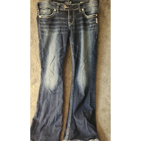 Silver Jeans Tuesday Bootcut Womens Size 32/31  Medium Wash Mid Rise - Picture 1 of 16